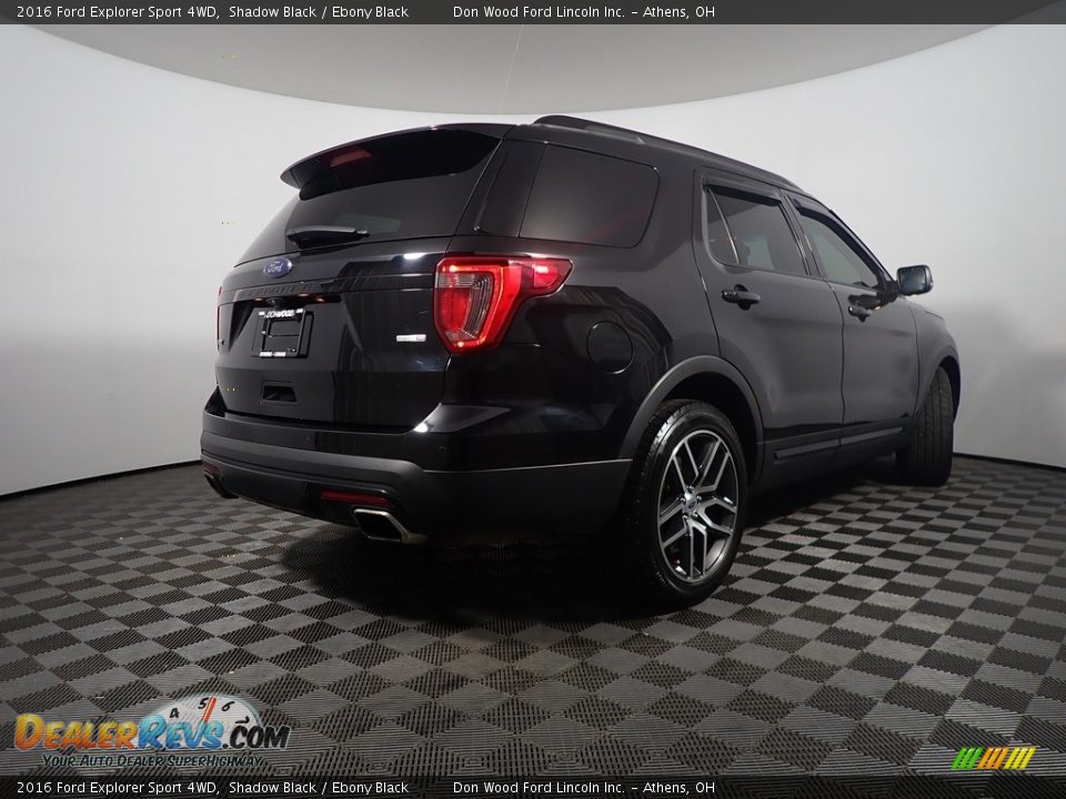 2016 Ford Explorer Sport 4WD Shadow Black / Ebony Black Photo #19