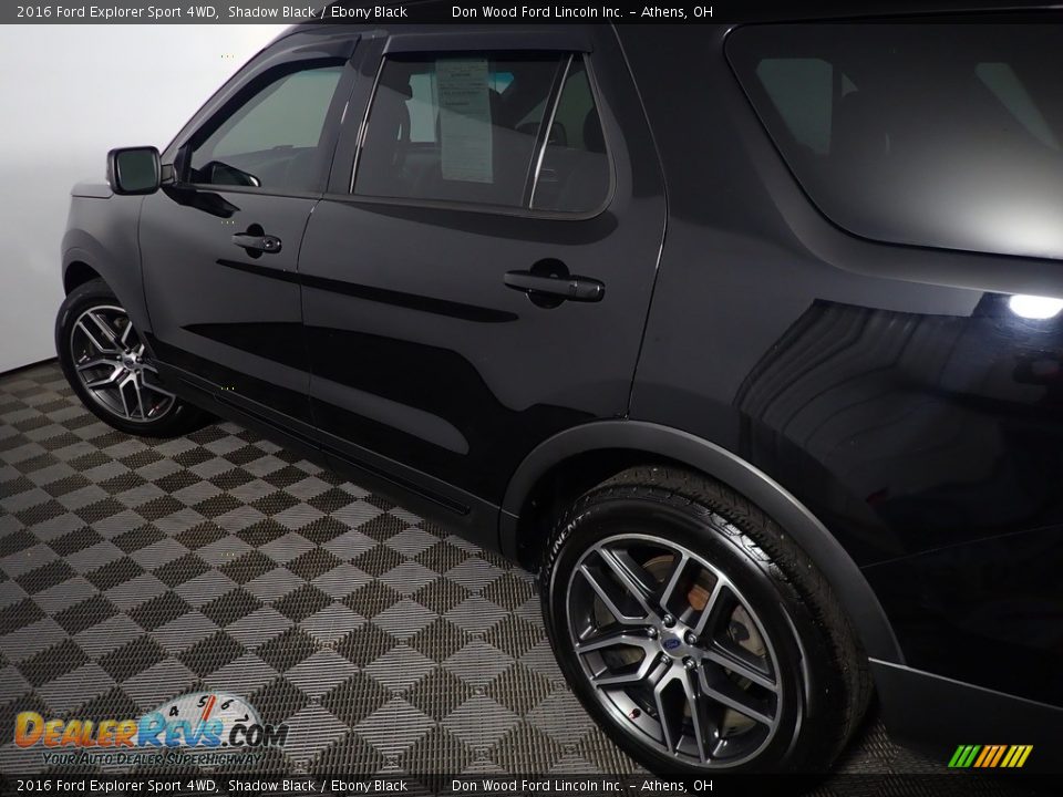2016 Ford Explorer Sport 4WD Shadow Black / Ebony Black Photo #21