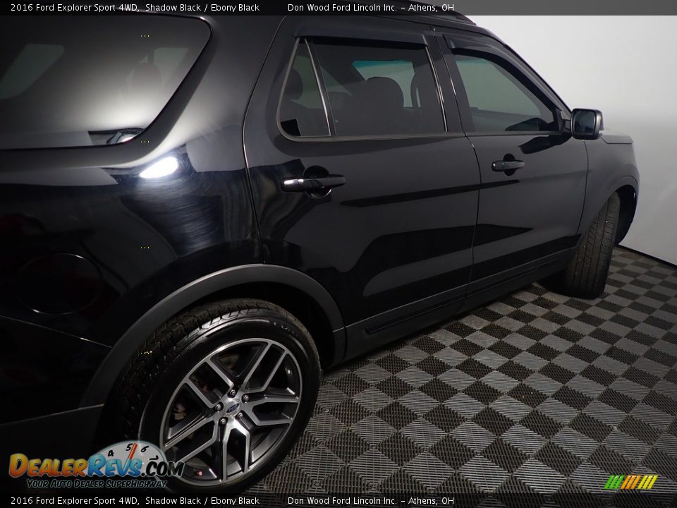 2016 Ford Explorer Sport 4WD Shadow Black / Ebony Black Photo #22