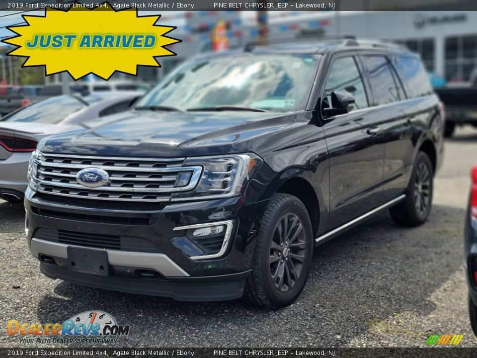 2019 Ford Expedition Limited 4x4 Agate Black Metallic / Ebony Photo #1