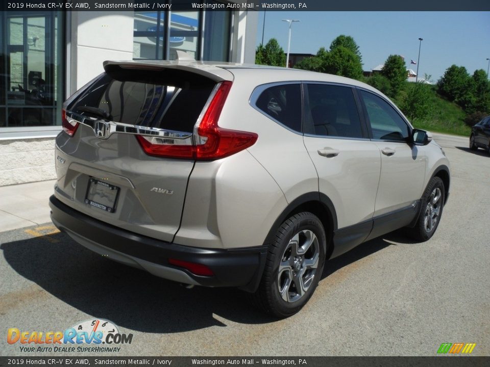 2019 Honda CR-V EX AWD Sandstorm Metallic / Ivory Photo #10