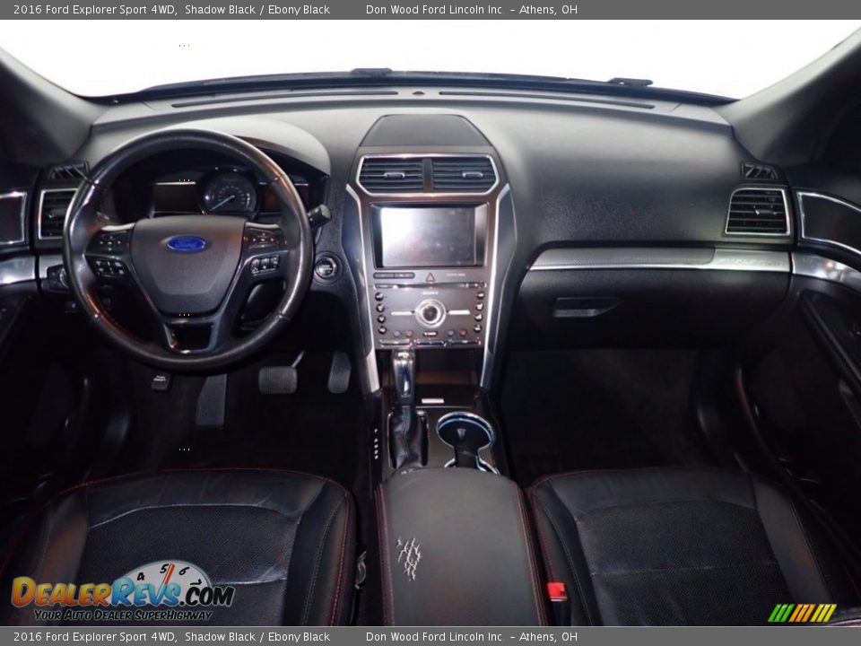 2016 Ford Explorer Sport 4WD Shadow Black / Ebony Black Photo #28