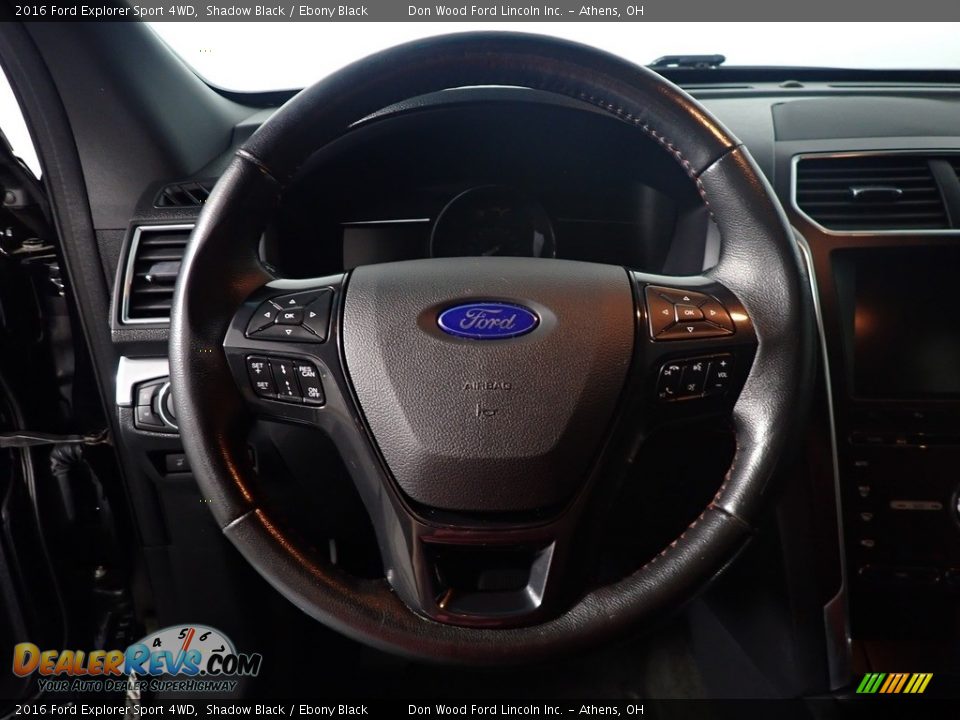 2016 Ford Explorer Sport 4WD Shadow Black / Ebony Black Photo #31