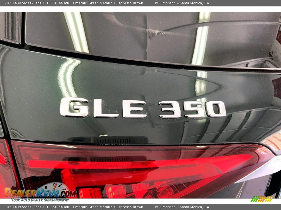 2020 Mercedes-Benz GLE 350 4Matic Emerald Green Metallic / Espresso Brown Photo #31