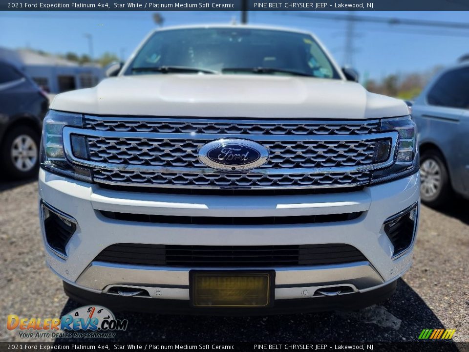 2021 Ford Expedition Platinum 4x4 Star White / Platinum Medium Soft Ceramic Photo #2