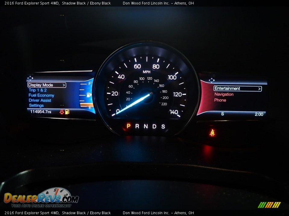 2016 Ford Explorer Sport 4WD Shadow Black / Ebony Black Photo #32