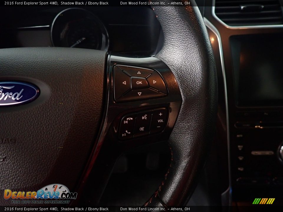 2016 Ford Explorer Sport 4WD Shadow Black / Ebony Black Photo #34