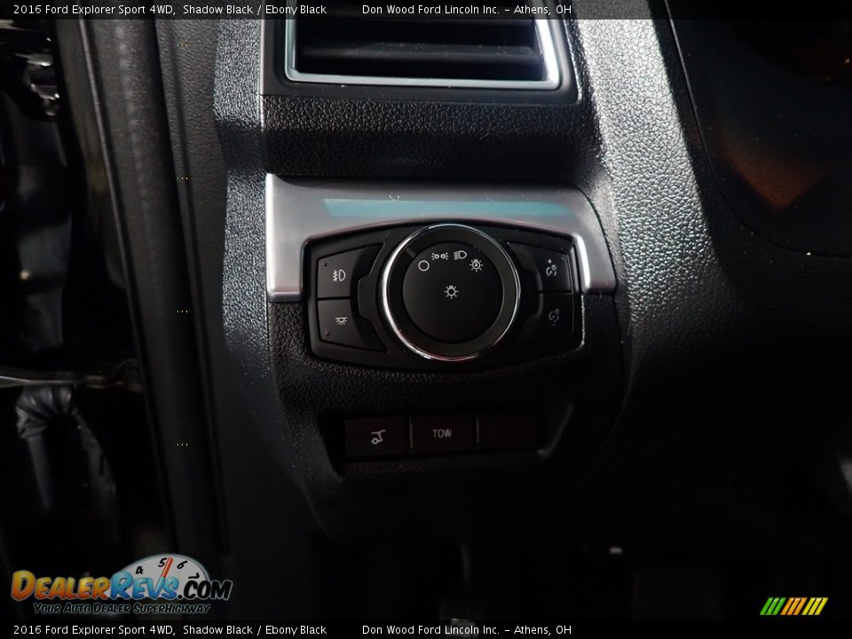 2016 Ford Explorer Sport 4WD Shadow Black / Ebony Black Photo #35