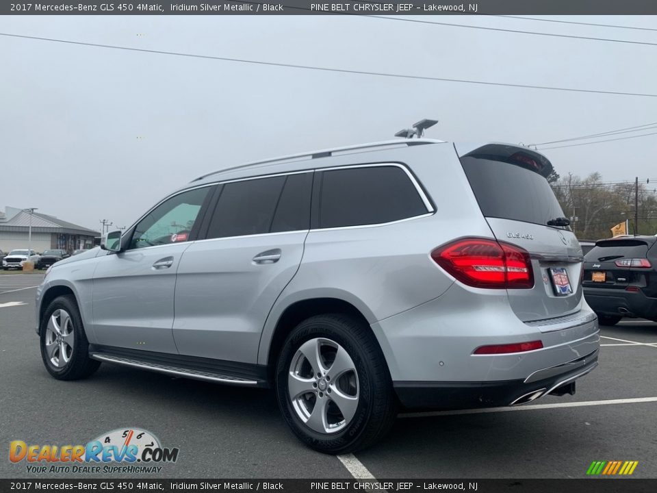 2017 Mercedes-Benz GLS 450 4Matic Iridium Silver Metallic / Black Photo #6