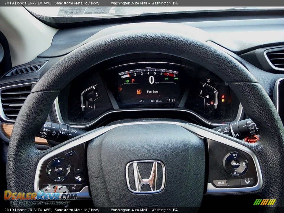 2019 Honda CR-V EX AWD Sandstorm Metallic / Ivory Photo #25