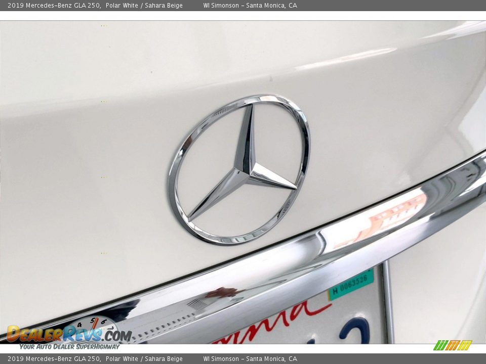 2019 Mercedes-Benz GLA 250 Polar White / Sahara Beige Photo #7