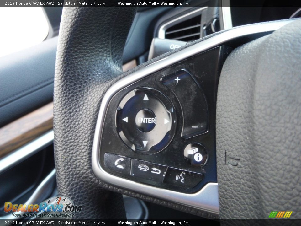 2019 Honda CR-V EX AWD Sandstorm Metallic / Ivory Photo #26