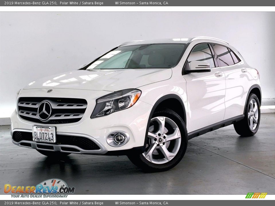 2019 Mercedes-Benz GLA 250 Polar White / Sahara Beige Photo #12