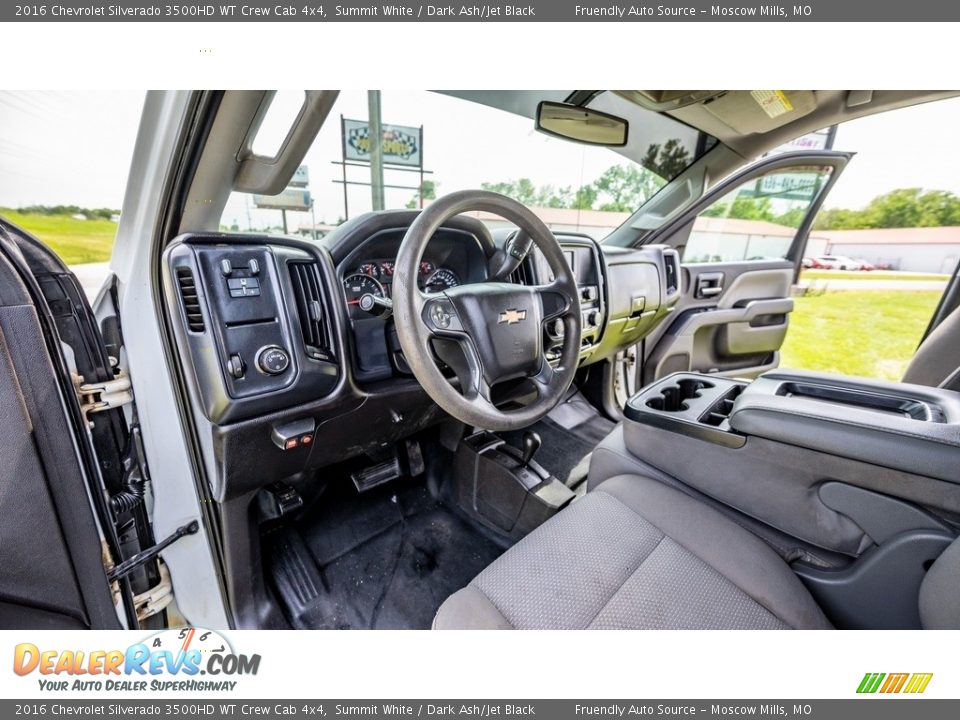Dark Ash/Jet Black Interior - 2016 Chevrolet Silverado 3500HD WT Crew Cab 4x4 Photo #19