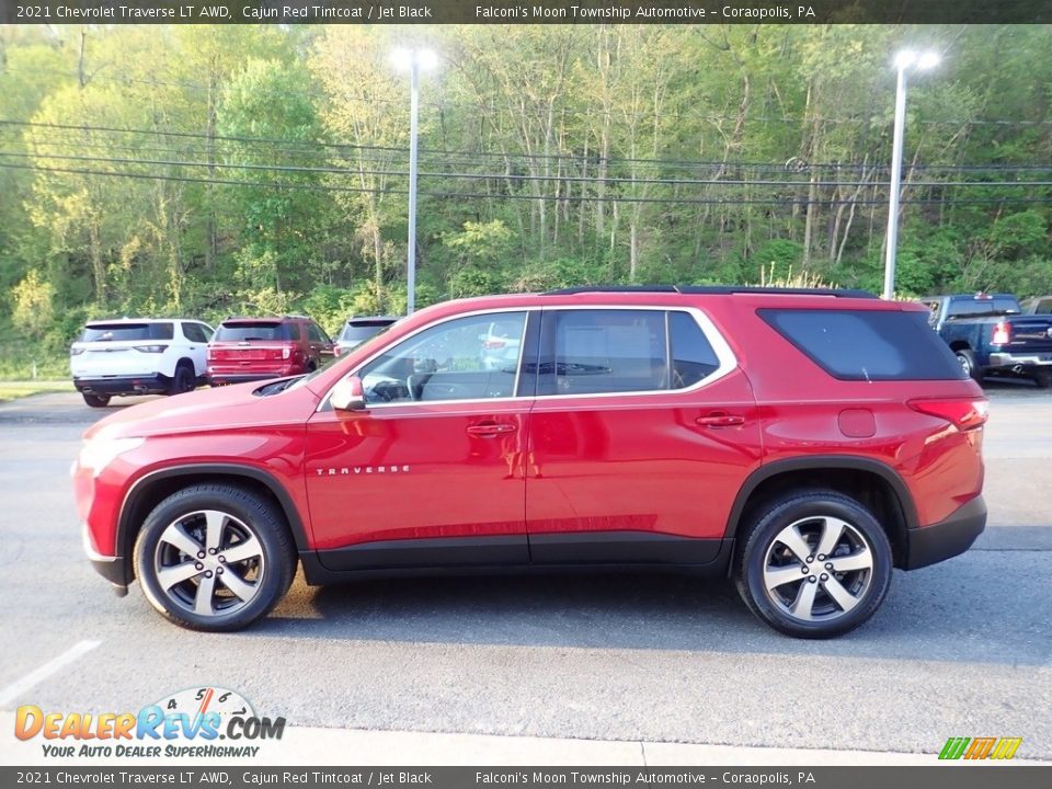 2021 Chevrolet Traverse LT AWD Cajun Red Tintcoat / Jet Black Photo #7