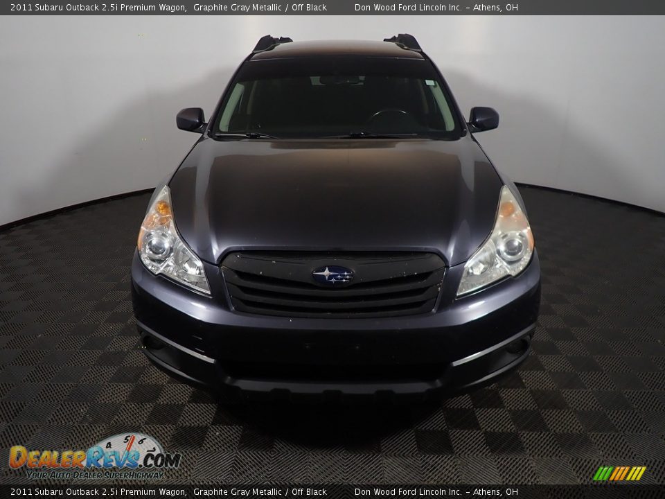 2011 Subaru Outback 2.5i Premium Wagon Graphite Gray Metallic / Off Black Photo #5