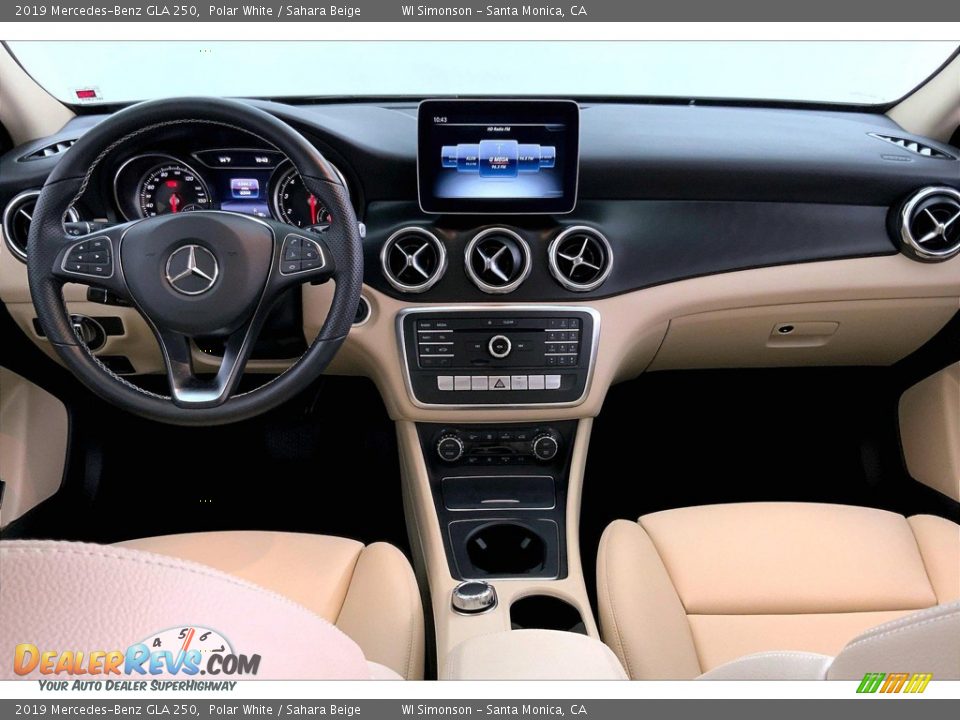 2019 Mercedes-Benz GLA 250 Polar White / Sahara Beige Photo #15