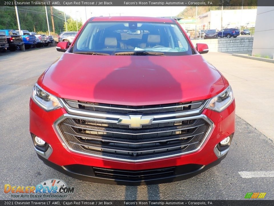 2021 Chevrolet Traverse LT AWD Cajun Red Tintcoat / Jet Black Photo #9