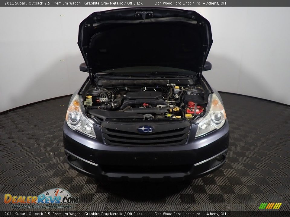 2011 Subaru Outback 2.5i Premium Wagon Graphite Gray Metallic / Off Black Photo #6