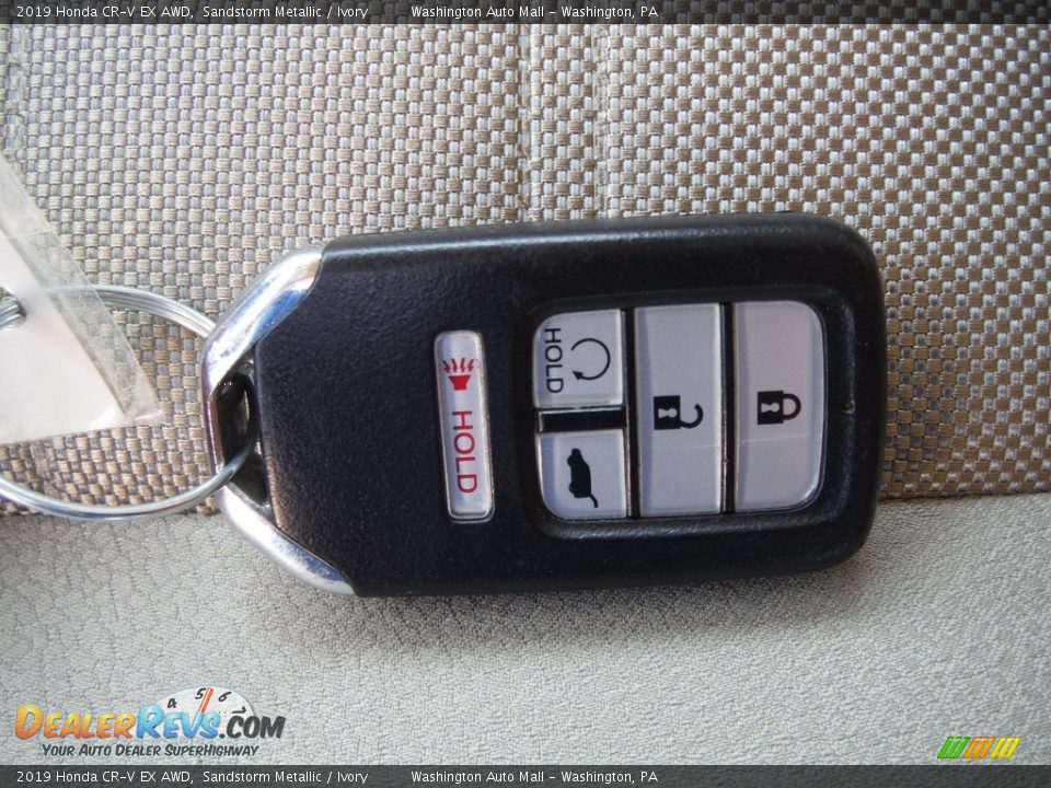 2019 Honda CR-V EX AWD Sandstorm Metallic / Ivory Photo #34