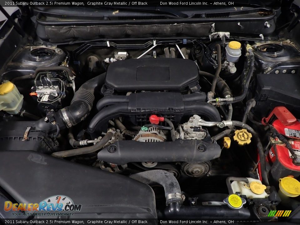 2011 Subaru Outback 2.5i Premium Wagon Graphite Gray Metallic / Off Black Photo #7