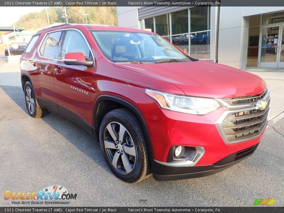 2021 Chevrolet Traverse LT AWD Cajun Red Tintcoat / Jet Black Photo #10