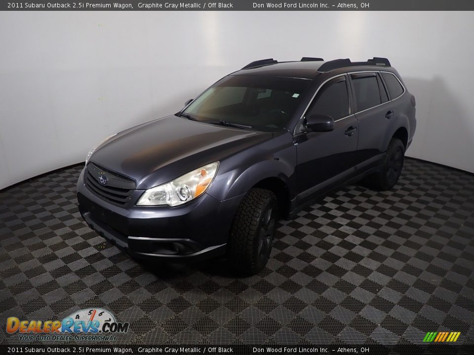 2011 Subaru Outback 2.5i Premium Wagon Graphite Gray Metallic / Off Black Photo #8