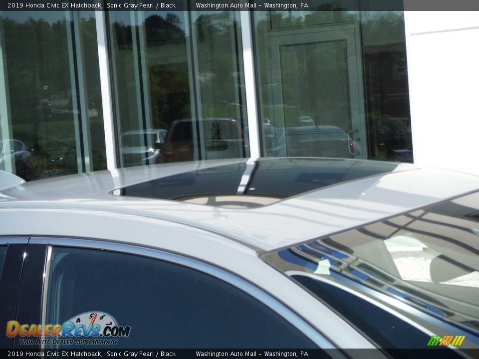 2019 Honda Civic EX Hatchback Sonic Gray Pearl / Black Photo #3