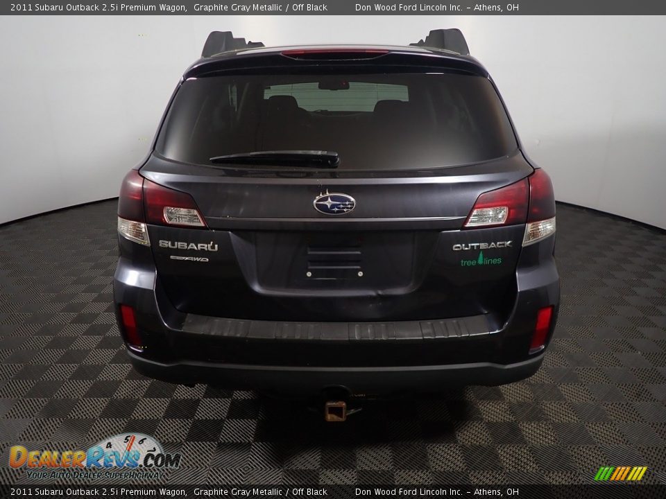2011 Subaru Outback 2.5i Premium Wagon Graphite Gray Metallic / Off Black Photo #11