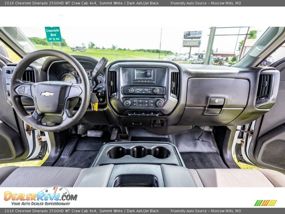 Dashboard of 2016 Chevrolet Silverado 3500HD WT Crew Cab 4x4 Photo #26