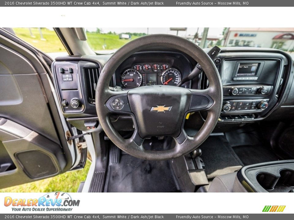 Dashboard of 2016 Chevrolet Silverado 3500HD WT Crew Cab 4x4 Photo #27