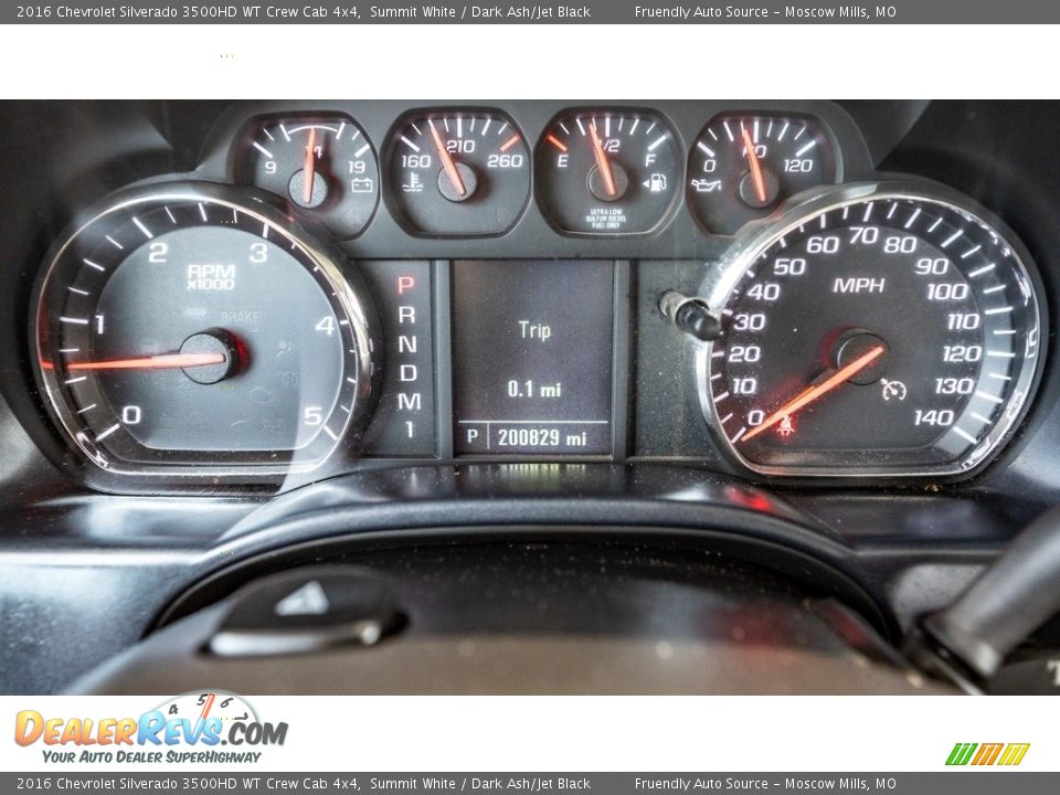 2016 Chevrolet Silverado 3500HD WT Crew Cab 4x4 Gauges Photo #28