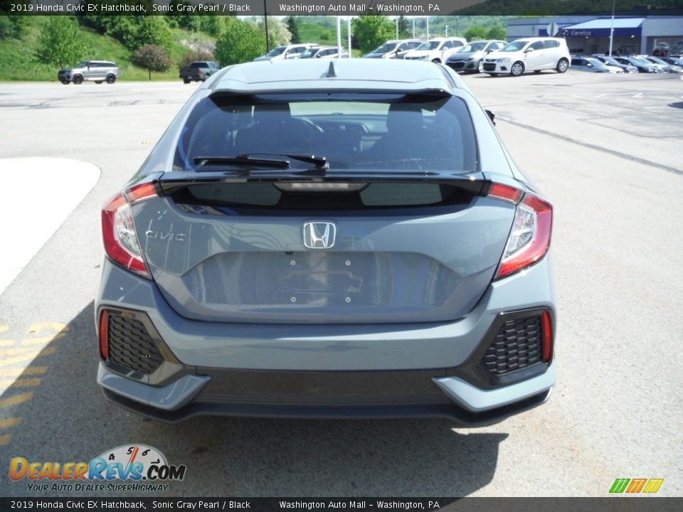 2019 Honda Civic EX Hatchback Sonic Gray Pearl / Black Photo #6