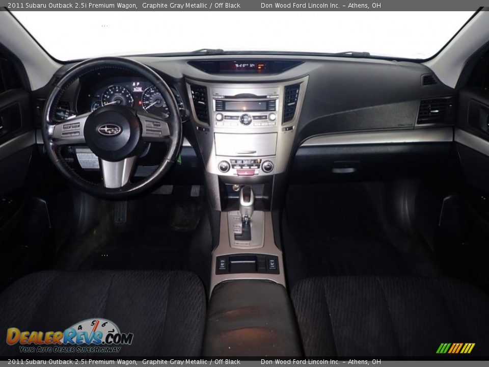 2011 Subaru Outback 2.5i Premium Wagon Graphite Gray Metallic / Off Black Photo #15