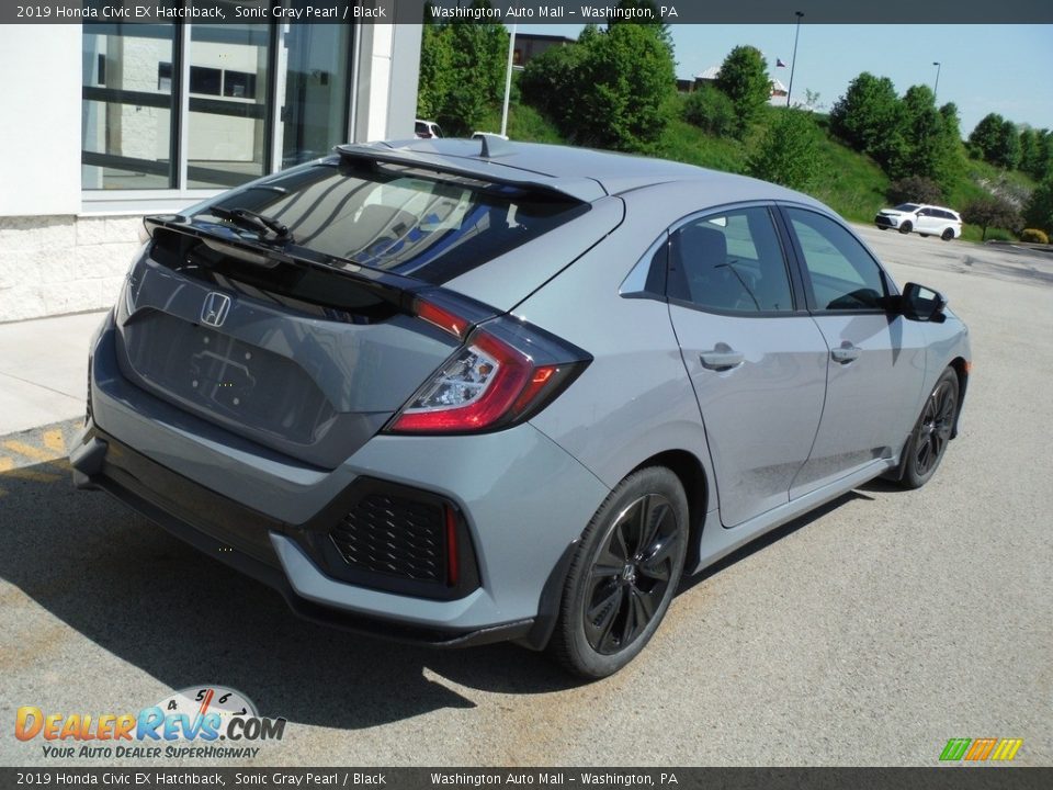 2019 Honda Civic EX Hatchback Sonic Gray Pearl / Black Photo #7