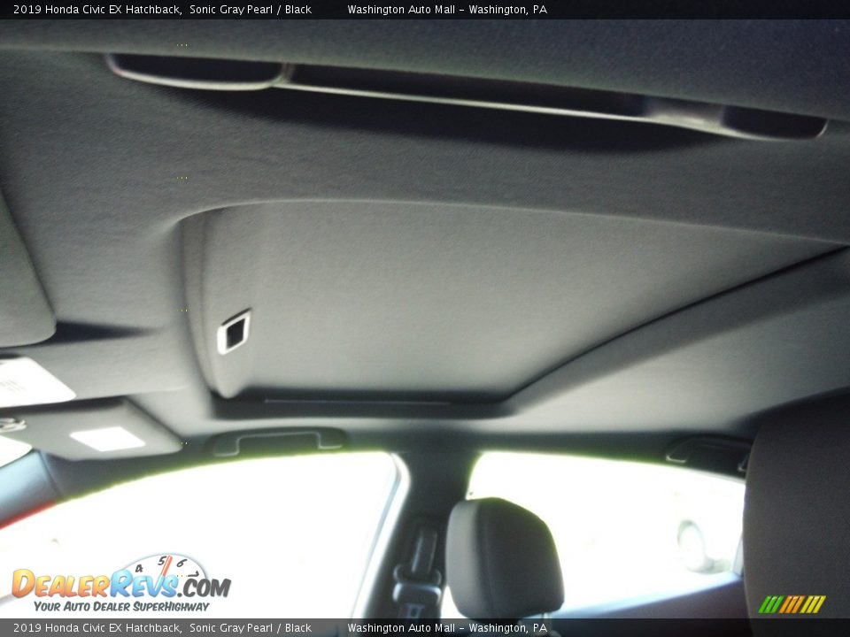 2019 Honda Civic EX Hatchback Sonic Gray Pearl / Black Photo #10