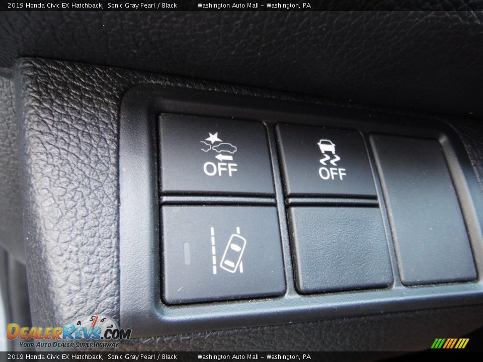 2019 Honda Civic EX Hatchback Sonic Gray Pearl / Black Photo #14