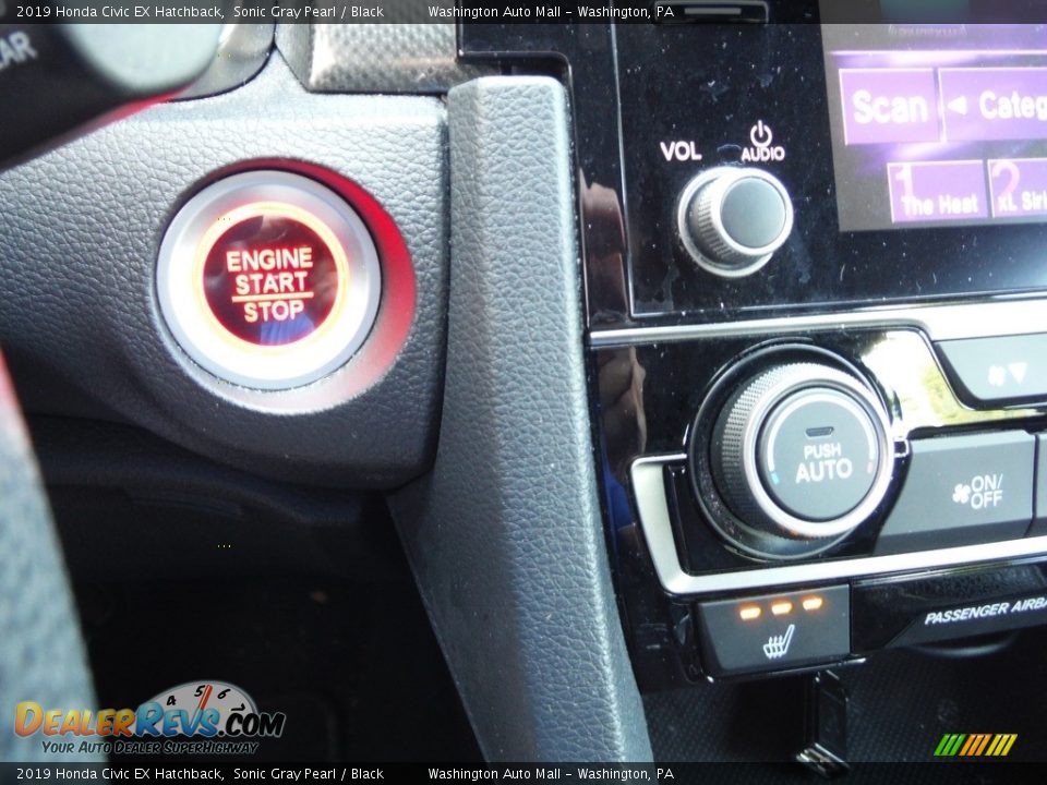 2019 Honda Civic EX Hatchback Sonic Gray Pearl / Black Photo #17