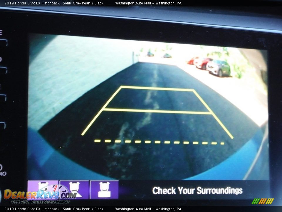2019 Honda Civic EX Hatchback Sonic Gray Pearl / Black Photo #19