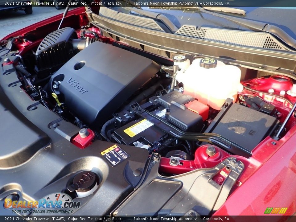 2021 Chevrolet Traverse LT AWD Cajun Red Tintcoat / Jet Black Photo #30