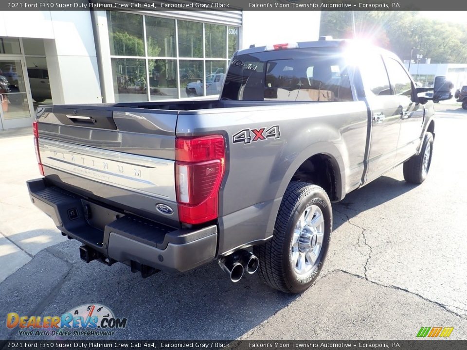 2021 Ford F350 Super Duty Platinum Crew Cab 4x4 Carbonized Gray / Black Photo #2