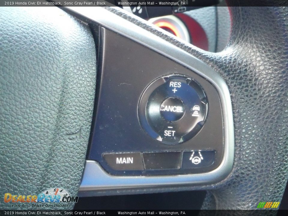 2019 Honda Civic EX Hatchback Sonic Gray Pearl / Black Photo #23