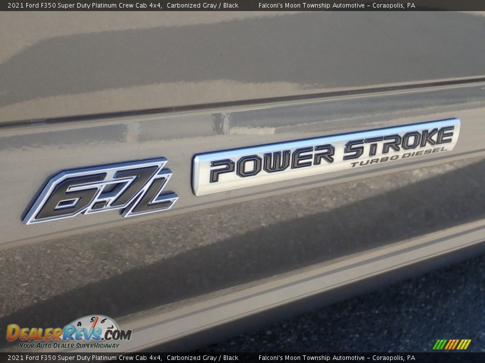 2021 Ford F350 Super Duty Platinum Crew Cab 4x4 Carbonized Gray / Black Photo #6