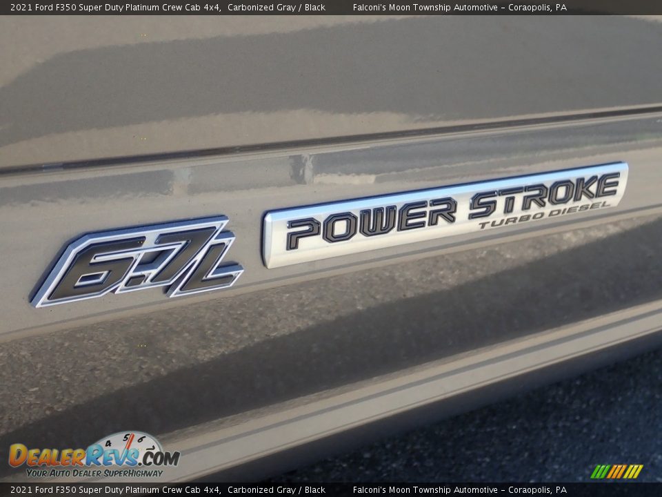 2021 Ford F350 Super Duty Platinum Crew Cab 4x4 Carbonized Gray / Black Photo #6