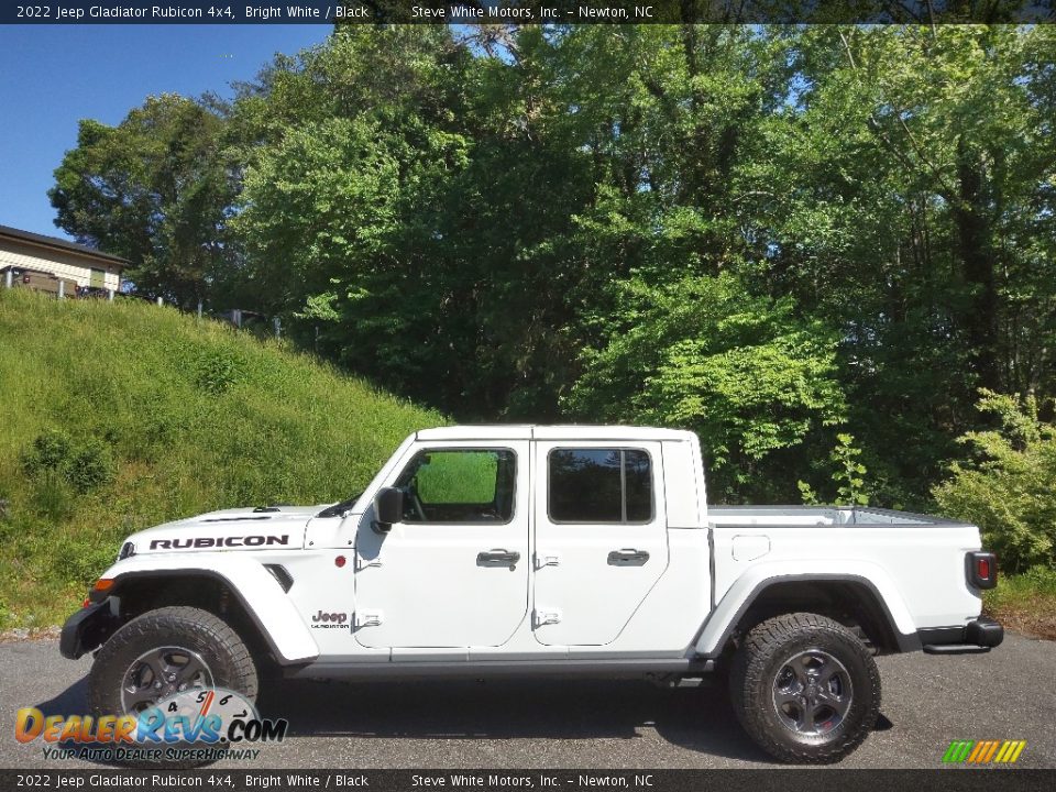 2022 Jeep Gladiator Rubicon 4x4 Bright White / Black Photo #1