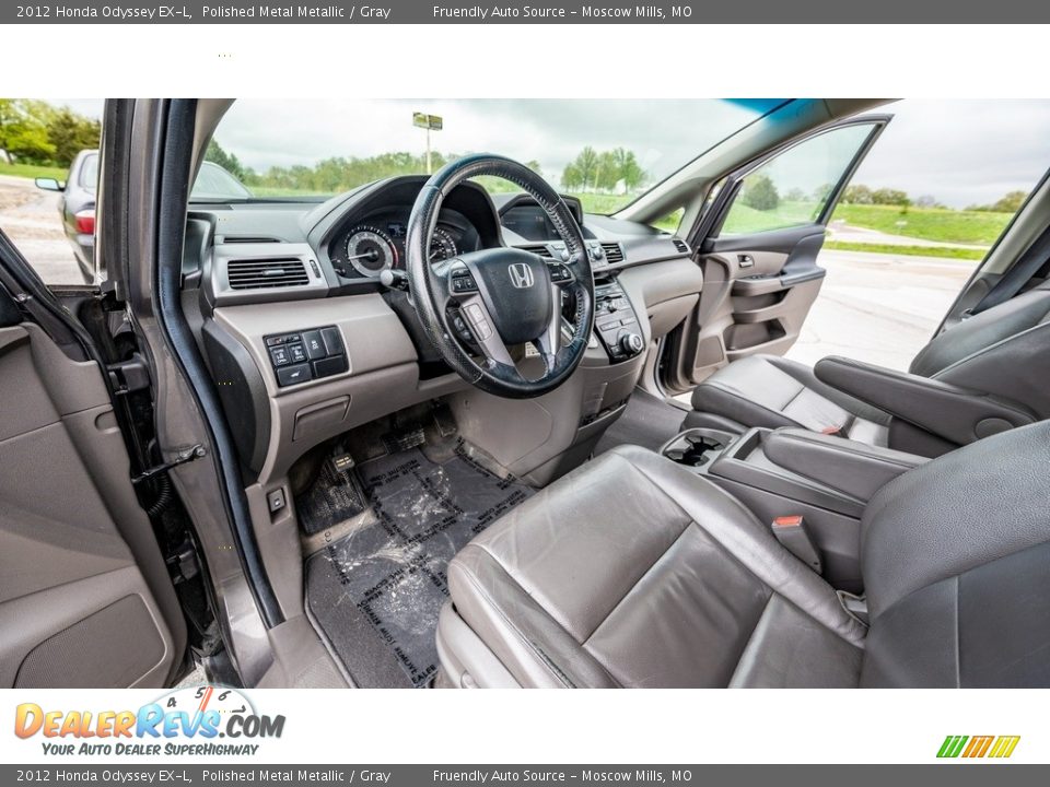 2012 Honda Odyssey EX-L Polished Metal Metallic / Gray Photo #10