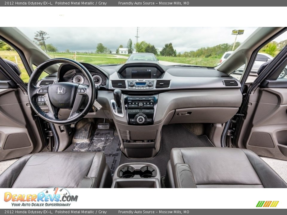 2012 Honda Odyssey EX-L Polished Metal Metallic / Gray Photo #16