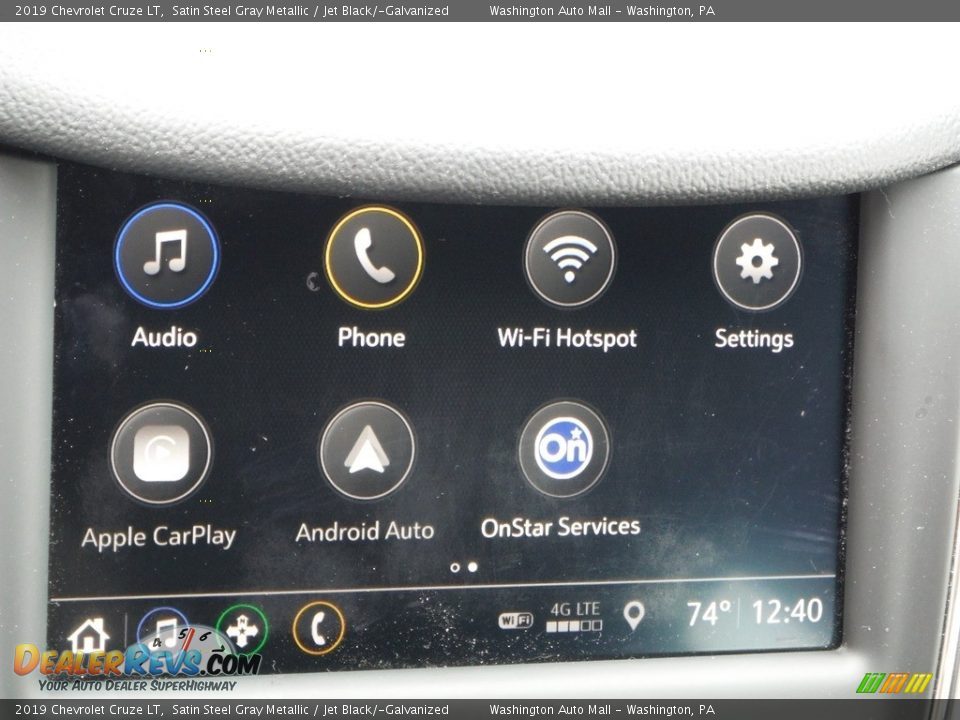 2019 Chevrolet Cruze LT Satin Steel Gray Metallic / Jet Black/­Galvanized Photo #19