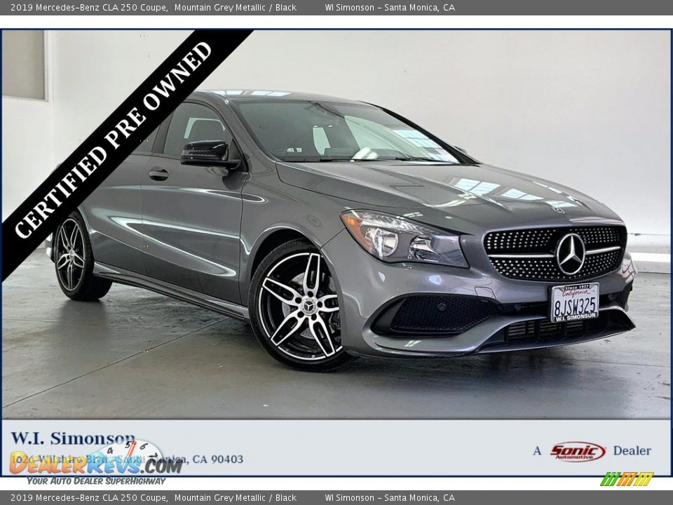 2019 Mercedes-Benz CLA 250 Coupe Mountain Grey Metallic / Black Photo #1