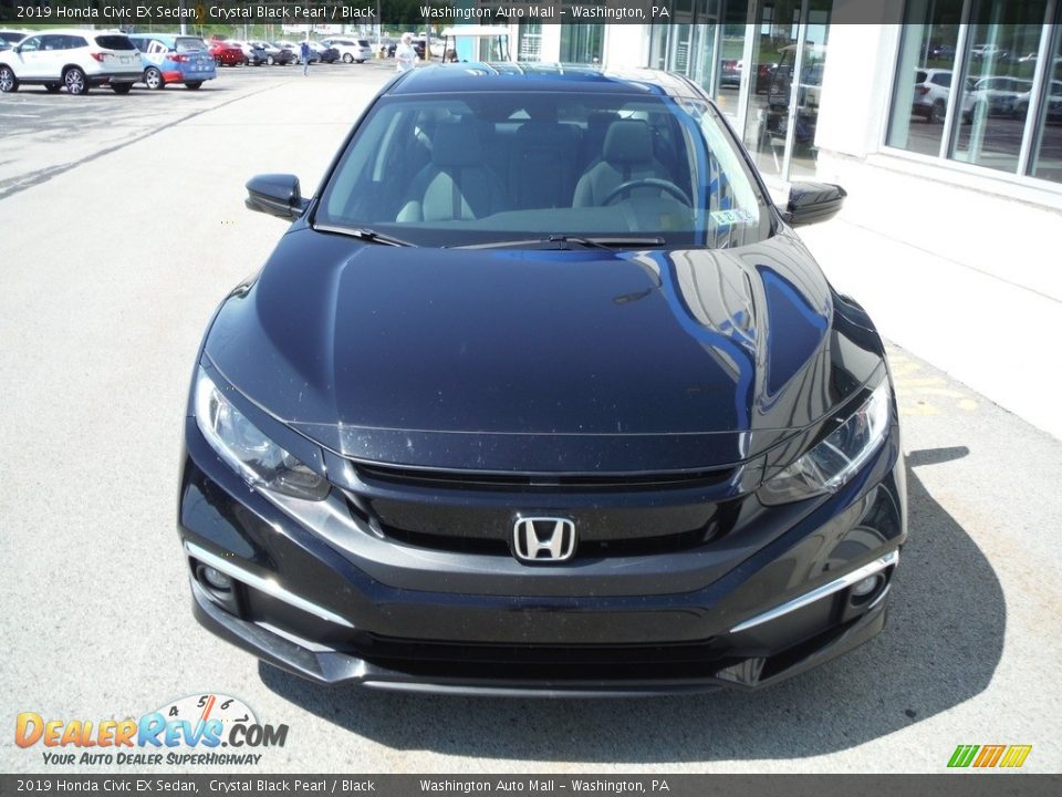 2019 Honda Civic EX Sedan Crystal Black Pearl / Black Photo #5